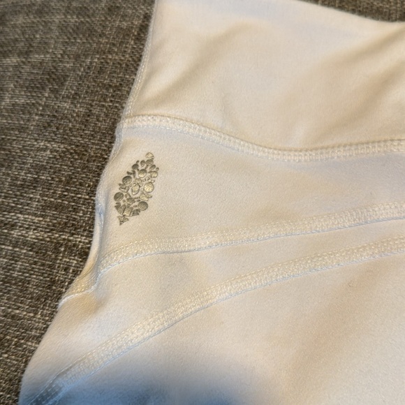 Free People Cropped White Biker Baby Shorts - Picture 10 of 11